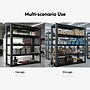 FlexiSpot 5-Shelf Metal Garage Storage Rack with Pegboard, 78" x 47.2" x 18", Black (CJ029-DJ)~#|#~34FFBA0E-3859-438C-86244467704D37F2_sc7