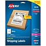 Avery Half-Sheet Printable Shipping Labels, Matte White, Laser/Inkjet, 5.5" x 8.5", 20 Labels/Pack (18126)~#|#~3501176D-2582-41EC-91006058465E584A_sc7