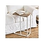 Household Essentials Jamestown 10"W x 18"D Laminate End Table, Coastal Oak/White (8229-1)~#|#~35041057-56C9-425A-A0B2684D831F286E_sc7