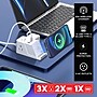 RAYOVAC 3-Outlet 3-USB Port Wireless Charging Station Surge Protector, 5-ft., 540 Joules, White (SS-P313A)~#|#~350478B6-E397-4AC2-834C7FC7A0C99F4D_sc7