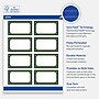 Avery Gold-Green Border Matte Blank Card, White, 80/Pack (S00-FDE)~#|#~35080EBC-F09F-462A-8D89B24FF5202E29_sc7