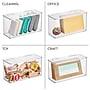 iDESIGN Medium Stackable Plastic Storage Bin, Clear (40225)~#|#~350822F4-8FB1-491F-9AD33EF54C4BDCCF_sc7