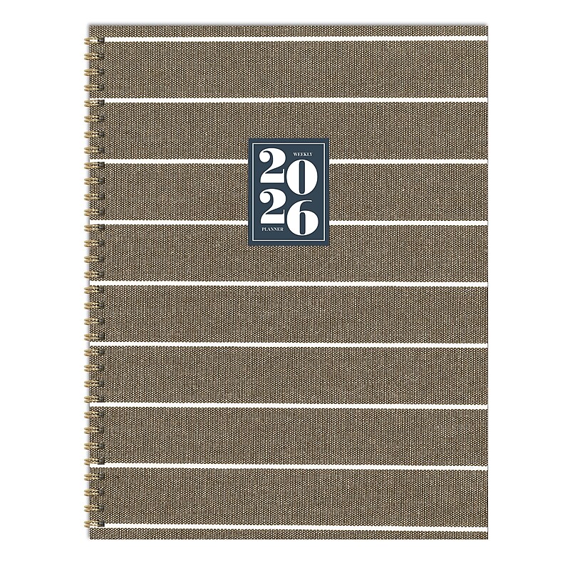 2026 TF Publishing Linen 9" x 11" Weekly & Monthly, Paperboard Cover, Multicolored (26-9720) image 1