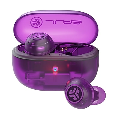 JLab GO POP ANC True Wireless Earbuds, Transparent Purple (EBGOANCRTRAPUR124) Sansujyuku sansujyuku.com
