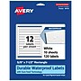 Avery Laser/Inkjet Rectangle Waterproof Multipurpose Labels, 7.5"  x 0.625", White, 120/Pack (94119)~#|#~351243AF-CA37-404C-A3D35F168FE3AB24_sc7
