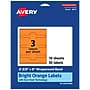 Avery Decorative Edge Multipurpose Labels, 2-3/8" x 8", Bright Orange, 30/Pack (94117)~#|#~351A9A10-43BC-4EB8-B188E4876F0981A3_sc7