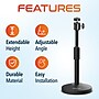 Delton T301 360° Webcam Stand, Camera Stand for Video Calls/Streaming/Recording, Black (DCT301)~#|#~351CA53F-FBBC-476A-A28E0C1F0622384A_sc7