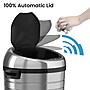 iTouchless Stainless Steel Round Sensor Trash Can with AbsorbX Odor Control System and Wheels, 18 Gal., Silver (IT18RC)~#|#~351CFDC1-884B-428F-9BC522AAB46C2D60_sc7