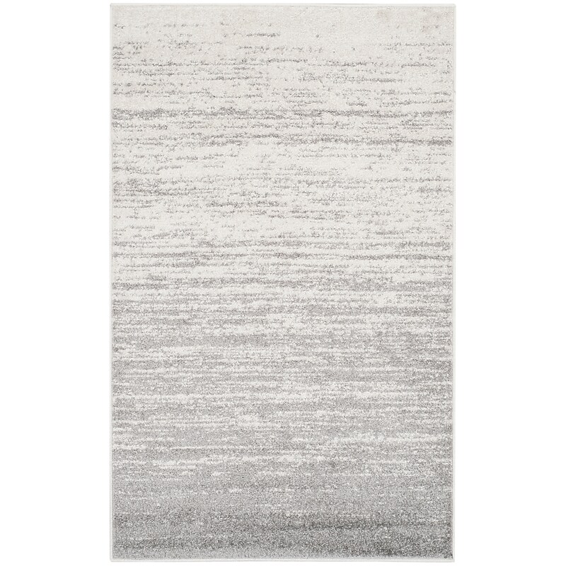 Safavieh Adirondack Collection 4' x 6' Rectangle Area Rug, Machine Made, Ivory/Silver (ADR113B-4) image 1