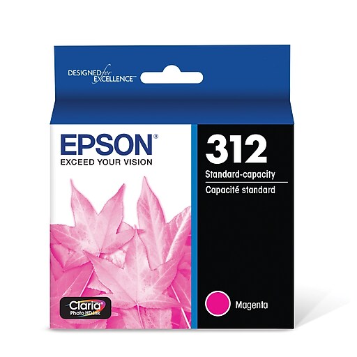 Epson T312 Magenta Ink Cartridge, Standard Yield | Staples