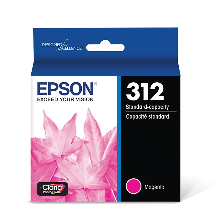 Epson T312 Magenta Ink Cartridge, Standard Yield | Staples