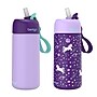 bentgo Stainless Steel Double Wall Insulated Water Bottle, 14 oz., Unicorn & Lavender Sky, 2/Pack (BGKSTBL2P-UNI)~#|#~351DE2E5-F58F-473E-81BE554FC884C50D_sc7