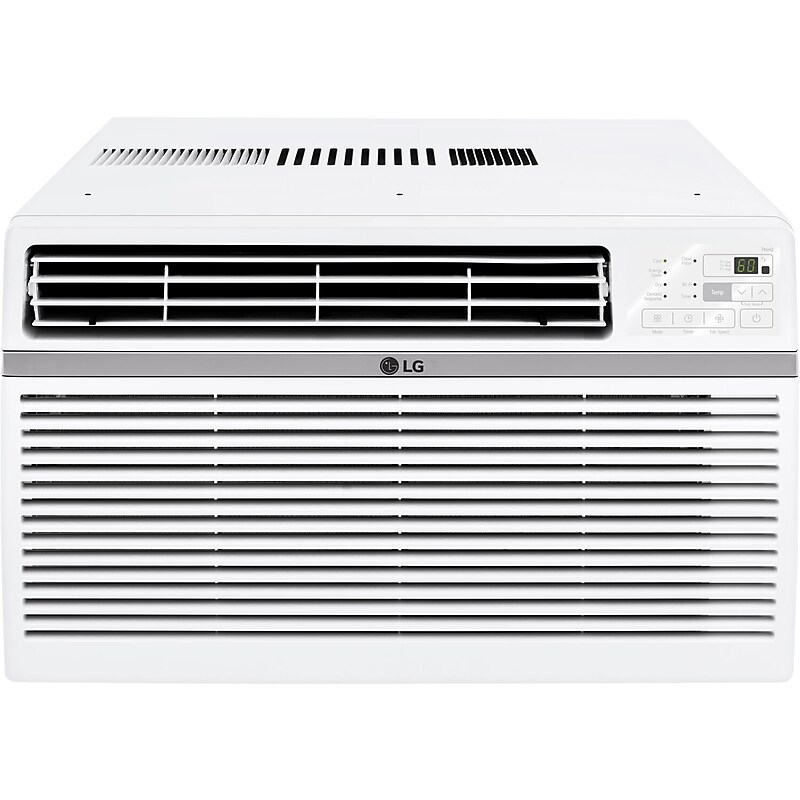 LG 230-Volt 18,000 BTU Window Air Conditioner with Remote, White (LW1824RD) image 1