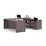 Bestar Pro-Linea 72W U-Shaped Executive Desk with Storage, Bark Grey (120861-47)~#|#~352C639C-B3ED-4F22-873C98BCC393F672_sc7