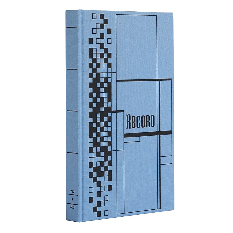 Adams Record Book, 8.30" x 12.60", Blue, 500 Sheets/Book (ARB712CR5) image 1