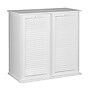 Household Essentials Tilt‑Out Cabinet Laundry Sorter with Shutter Front, White (HH18411-1)~#|#~3533CE2A-5A8F-4E28-B0A5B00ACD1FE45C_sc7