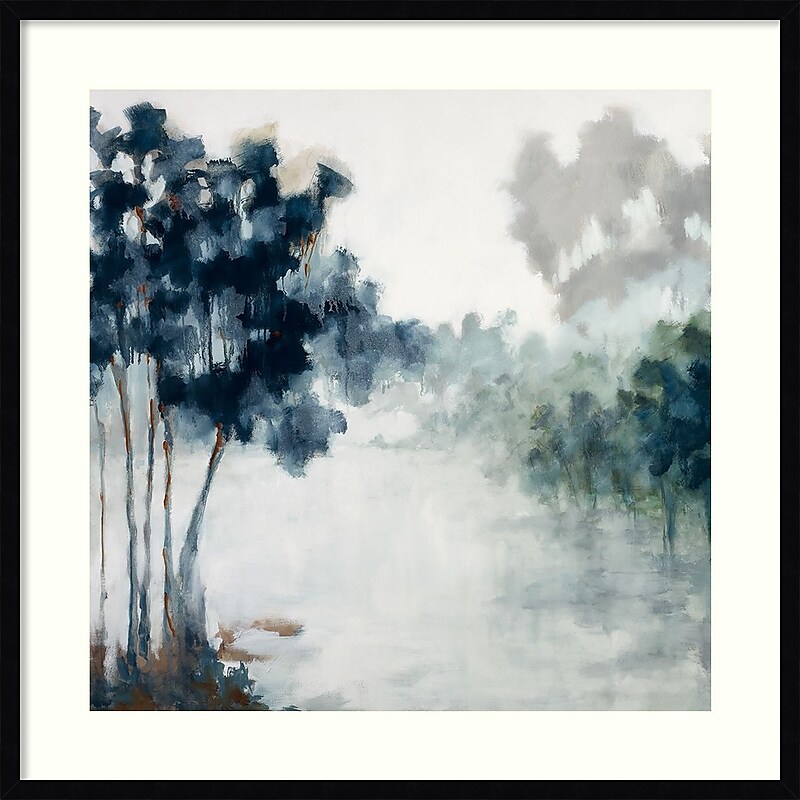 Amanti Art Soft Winter Light and Trees by Jacqueline Ellens Wood Framed Wall Art Print, 33" x 33" (A42675345301) image 1
