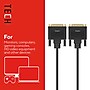Staples TECH 6.5 ft. DVI-D to DVI-D Cable, Male to Male, Black (ST62473)~#|#~35483B79-53DF-43FD-AE1A3B511803BD2A_sc7