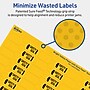 Avery Laser/Inkjet Barbell Multipurpose Labels, 0.5" x 2.5", Bright Yellow, 3600/Box (94749)~#|#~35484B17-CB77-4B1B-ABFEEF97E33ADF4C_sc7