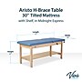 Aristo Wood Physician Exam Table with Shelf, Adjustable Backrest, Paper Cutter, and Holder, 500lbs. Capacity, Blue ~#|#~354A3DC0-8631-443D-B8F0FF6AAEFF9D72_sc7
