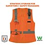 Ergodyne GloWear 8247ZW-S High Visibility Women’s Surveyor Vest, ANSI Class R2 Orange, 2XL (22476)~#|#~354C95A5-D70B-456F-9FBEBCE3A6F49C5E_sc7