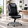 Staples Sorina Ergonomic Bonded Leather Swivel Executive Chair, Black (58262)~#|#~354CA45B-A2FD-4F6F-93801A482ED32A0C_sc7