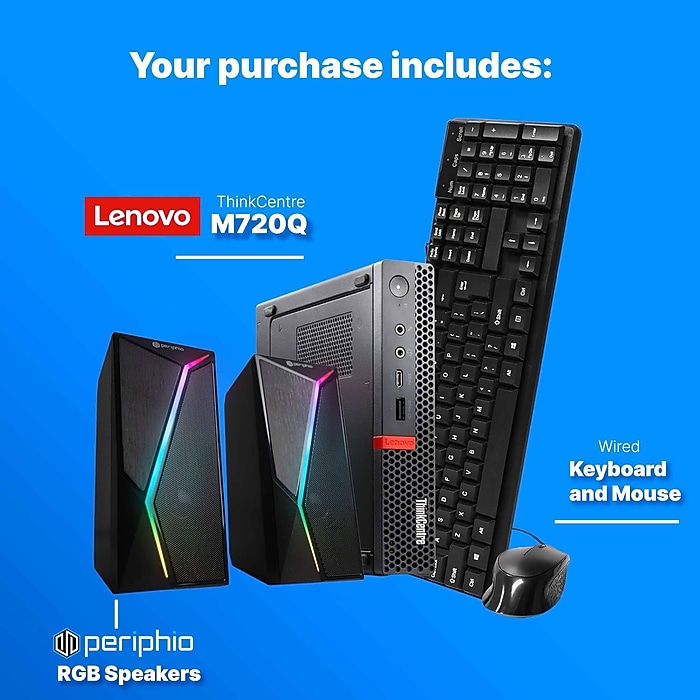 Lenovo ThinkCentre Micro Computer, Intel i5-8400T, 8GB RAM, 250GB