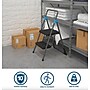 Cosco Commercial 2-Step Folding Stool, 300 lb Capacity, Gray (CSC11829GGB)~#|#~354F4518-BC70-4365-B63927F341480A23_sc7