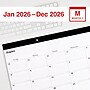 2026 Staples 18" x 11" Monthly Desk Pad Calendar, White/Black (ST17392-26)~#|#~354F80DA-F17F-4047-B7E0955BD27D1706_sc7