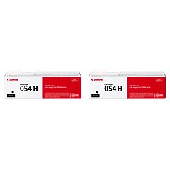 Canon 054 H Black High Yield Toner Cartridge, 2/Pack (CAN54H2PK-VB