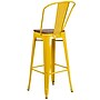 Flash Furniture Lily Contemporary Metal Vertical Back Barstool, Yellow, 4-Pieces/Pack (4CH3132030GBYLW)~#|#~35599C44-F932-4C89-9A866129E428DFAC_sc7