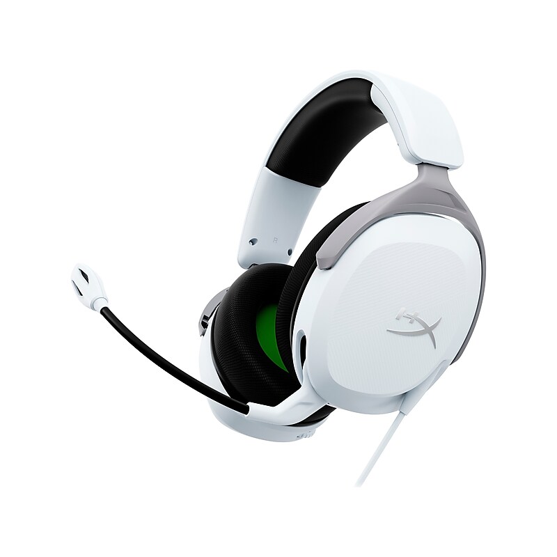 HyperX CloudX Stinger 2 Core Noise Canceling Gaming Headset, 3.5mm, White (6H9B7AA) image 1