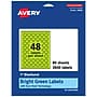 Avery Burst Multipurpose Labels, 1", Bright Green, 3840/Box (94606)~#|#~355EB1CF-E3A5-4AB5-9E49C5EDC34DCBF1_sc7