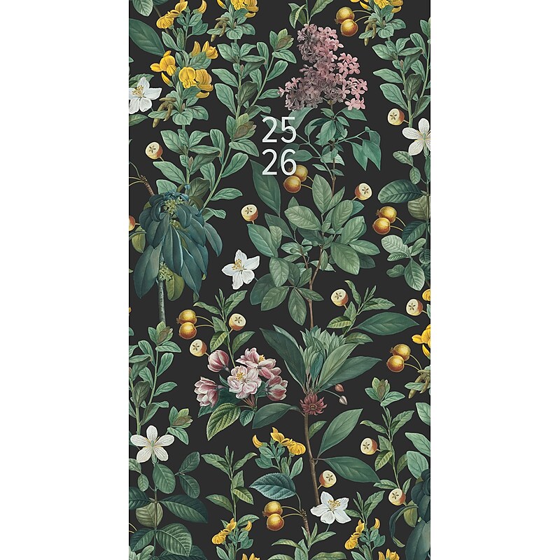 2025-2026 Willow Creek Botanical Nature 3.5" x 6.5" Calendar Year Yearly Planner, Paperboard Cover (46890) image 1