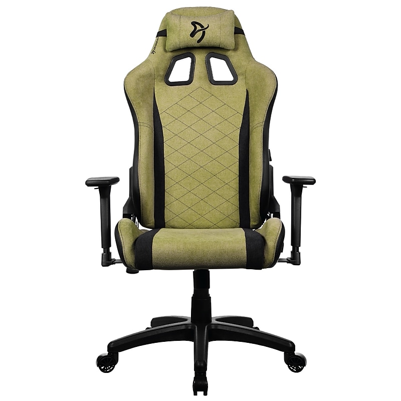 Arozzi Avanti Soft Fabric Ergonomic Racing Gaming Chair, Moss Green (AVANTI-SFB-MGN) image 1