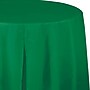 Creative Converting Touch of Color 82 in. x 82 in. Plastic Table Covers, Emerald Green, 12/Pack (703261)~#|#~3567100F-0C1B-4FB7-8404A6848888EB7E_sc7