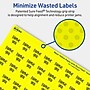 Avery Laser/Inkjet Multipurpose Square Labels, 0.75" x 0.75", Neon Yellow, 1600/Pack (94102)~#|#~3567F352-632A-4915-A10D43D0E4865C4A_sc7