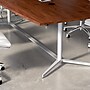 Bush Business Furniture 96W x 42D Boat Shaped Conference Table with Metal Base, Hansen Cherry (99TBM96HCSVK)~#|#~356FC7F1-A0FC-4517-857DBCD2274F4582_sc7
