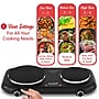 Brentwood 1,100-Watt Cast-Iron Countertop Electric Double Burner, Black (TS-332BK)~#|#~3576D327-B78F-4B26-AA07CB4E870BEB08_sc7