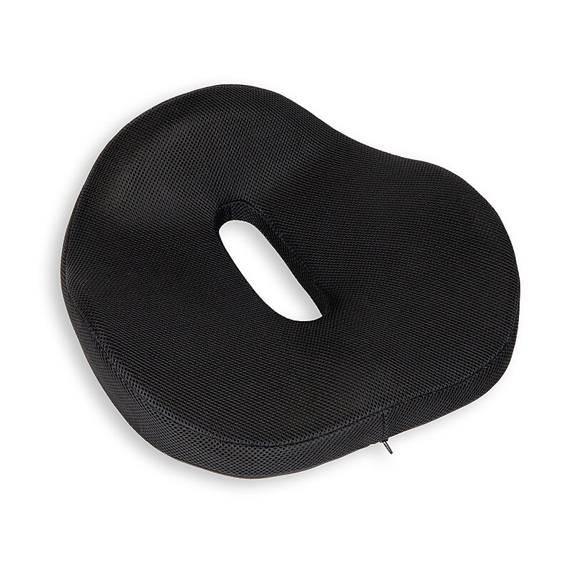 Mind Reader Donut Pillow with Air-Cloud Technology, Black (TAILST-BLK) image 1