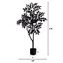 Nearly Natural Artificial Halloween Black Sumac Tree, 4' (T5154)~#|#~357B3982-9965-406D-83841238C1845025_sc7