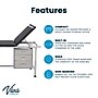 Viva Comfort Adjustable Medical Exam Table with Storage, Black (ADI996-01-DR3-BLK-MK)~#|#~358045A8-44B9-472F-9DFA73F08439B213_sc7
