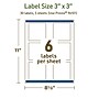 Avery Dissolvable Square Multipurpose Labels, 3" x 3", Off-white, 30/Pack (94101)~#|#~3580BBA3-ECB1-4F37-B1AFA0A8509ACCA5_sc7