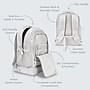 bentgo 2-in-1 Kids Laptop Backpack, Large, Silver Glitter (BGBKPAK-SLGL)~#|#~358B3370-B21E-4BCC-98DFA871AD40F063_sc7