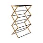 Household Essentials Bamboo Folding Clothes Drying Rack, Black (HE1200)~#|#~358DCB04-D6DF-423E-824CFC831CE61904_sc7