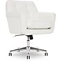 Serta Style Ashland Faux Leather Swivel Computer and Desk Chair, White (47140E)~#|#~358E1AEE-5177-44B3-B8672895C27CBCD4_sc7