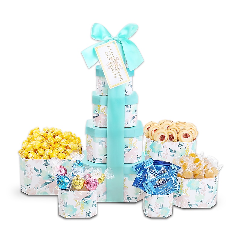 Alder Creek Gift Baskets Sweet Sunny Treats Gift Tower (FG04536) image 1