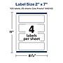 Avery Laser/Inkjet Rectangle Multipurpose Labels, 2" x 7", White, 100 Labels/Pack (94243)~#|#~35916022-0C7E-4C02-92F6AE0FDEF7FD34_sc7