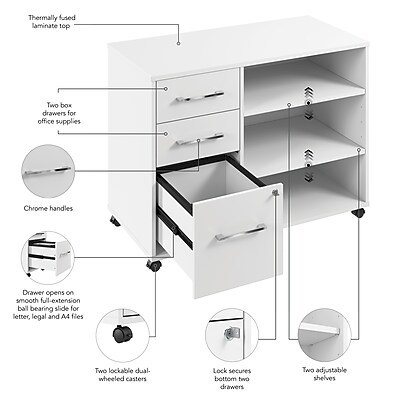 Bush Furniture Hustle Storage Cabinet - Thumbnail 4