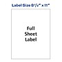 Avery Inkjet Full Sheet Labels, 8 1/2" x 11", Clear, 10 Labels/Pack (18665)~#|#~35A11E2B-B29B-4642-B35DADE6989EF59D_sc7